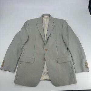 Lauren Ralph Lauren Gray Striped Blazer